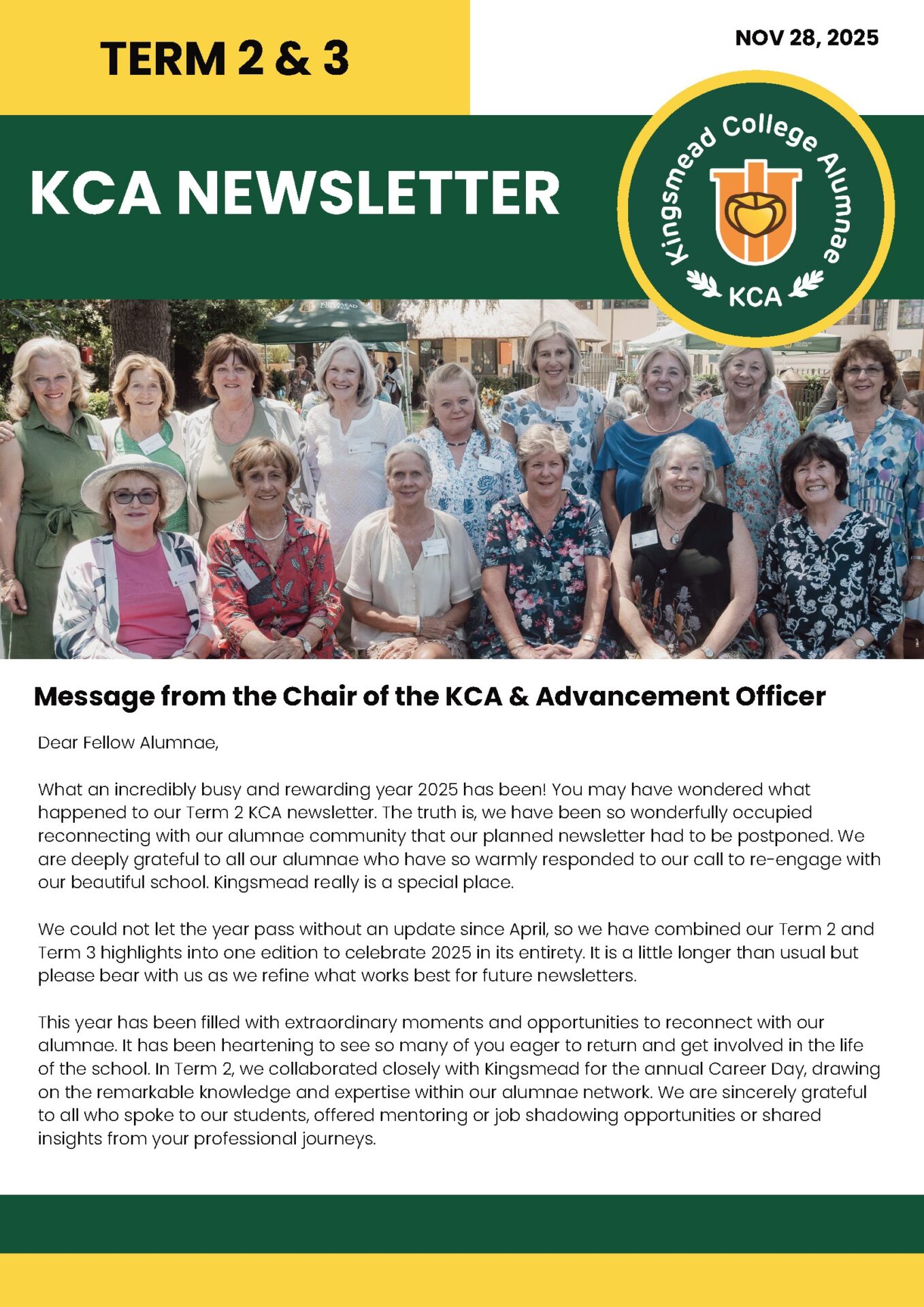 KCA newsletter Nov 2025