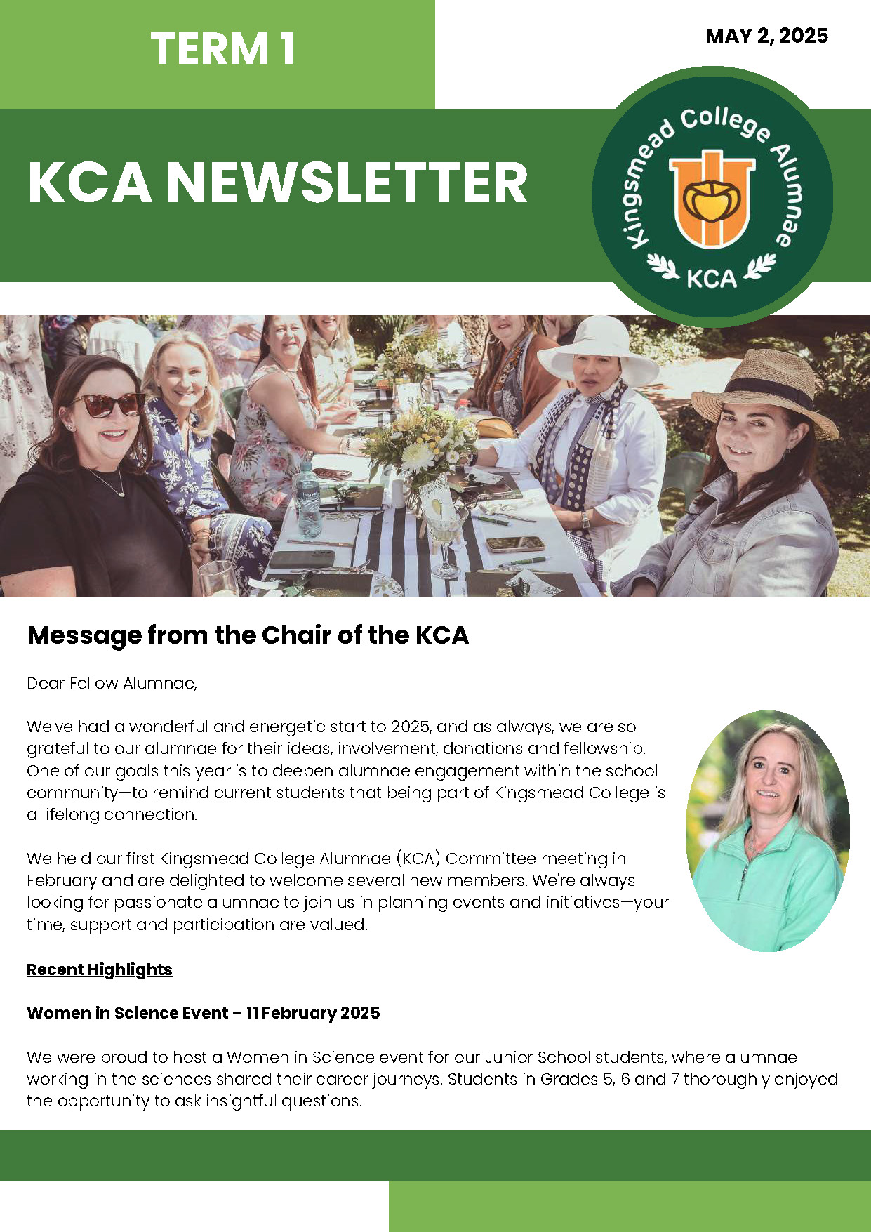 KCA newsletter May 2025